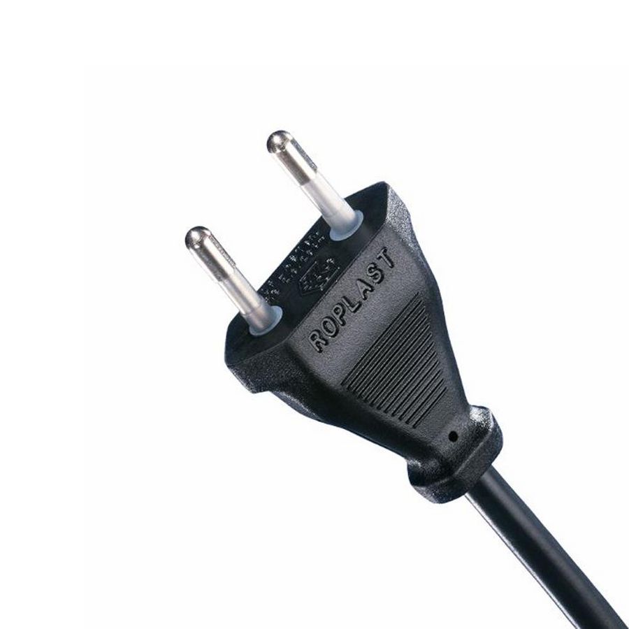 Eurosnoer H03VVH2-F 2G0,75 zwart 1,5m.