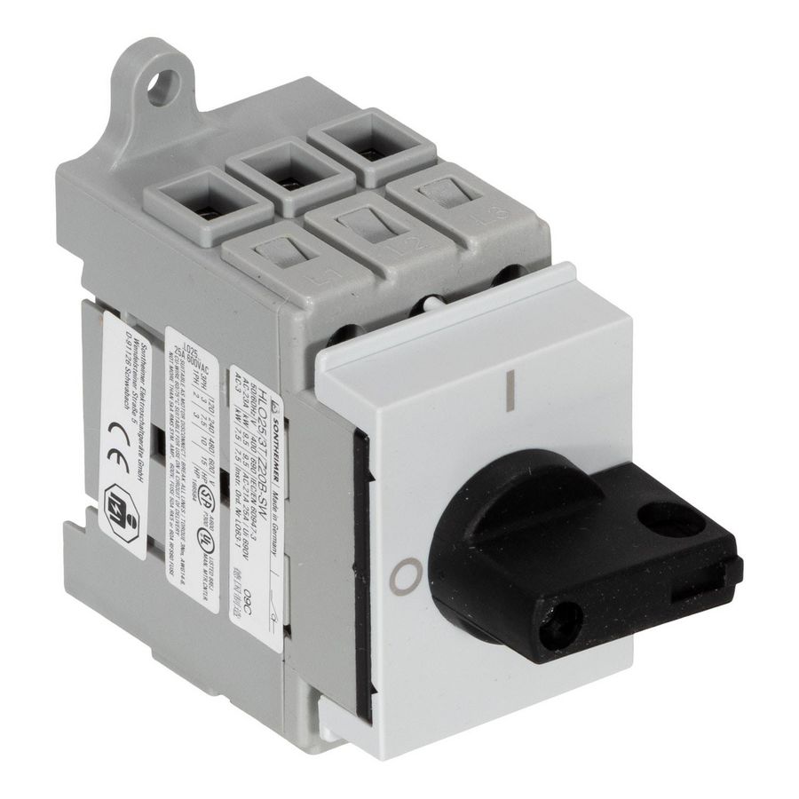 Hoofdschakelaar 32A 3-polig DIN-rail montage A532275