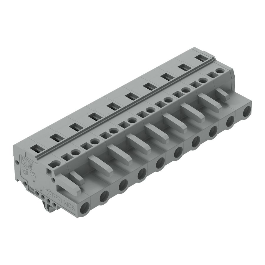 1-draads FE steker 2,5 mm² grijs 231-210/008-000 VVE=25