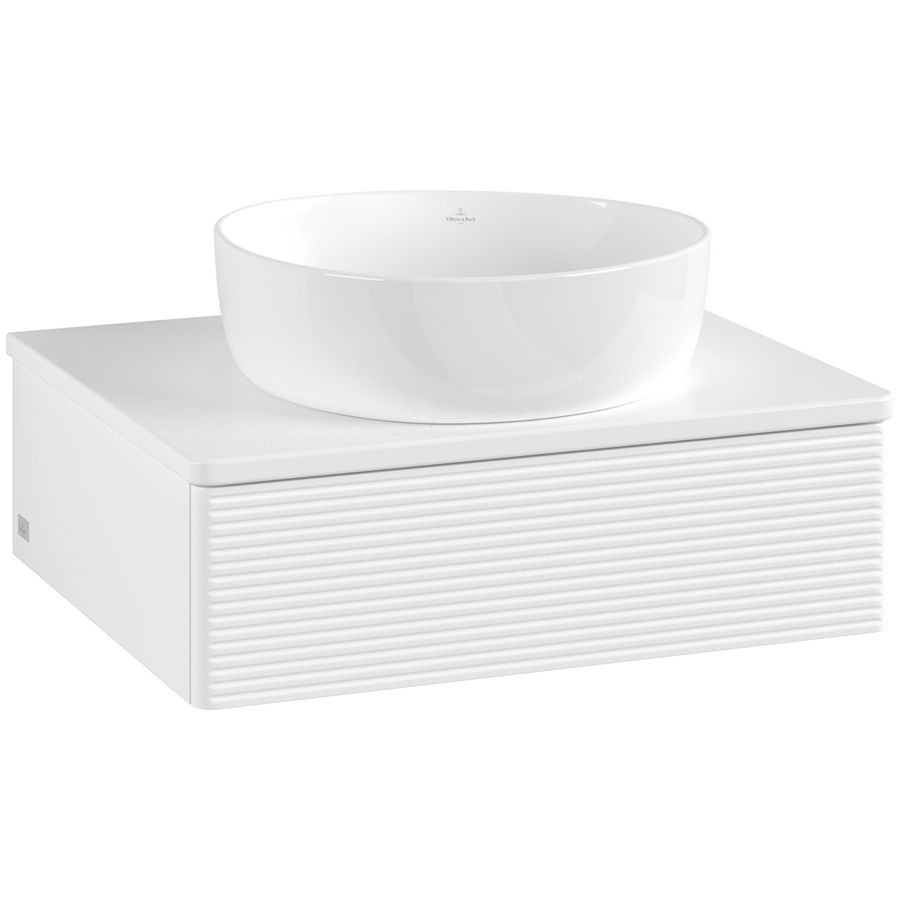 Wastafelonderkast Antao 600x190x500mm White Matt Lacquer L07110MT