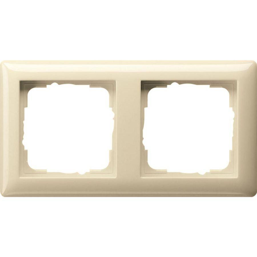 Afdekraam 2-v Gira Standard 55 creme wit
