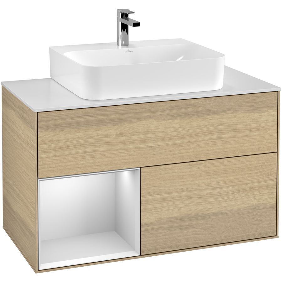 Wastafelonderkast Finion 1000x603x501mm Oak Veneer F111MTPC