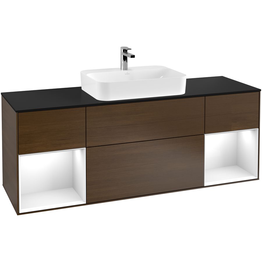 Wastafelonderkast Finion 1600x603x501mm W.Veneer F452GFGN