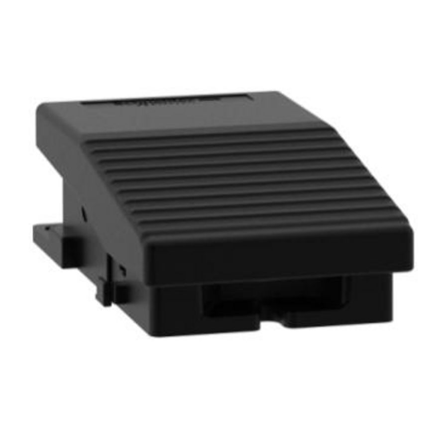 Metal foot switch IP66 without cover black 1 NC + XPE
