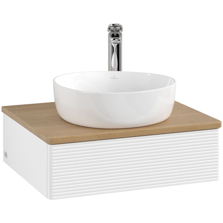 Wastafelonderkast Antao 600x190x500mm White Matt Lacquer L07151MT