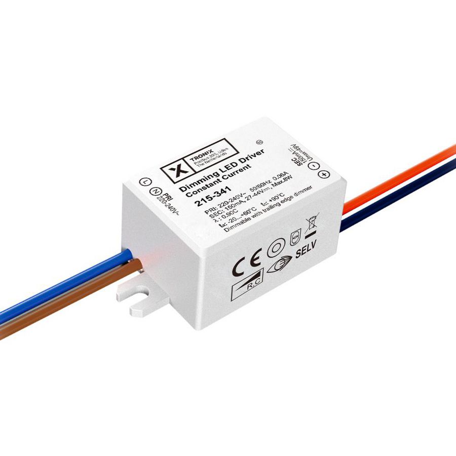 LED voeding 150mA 8 watt IP20 27 - 44 volt dimbaar