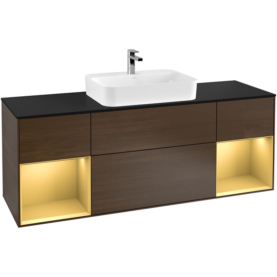 Wastafelonderkast Finion 1600x603x501mm W.Veneer F452HFGN