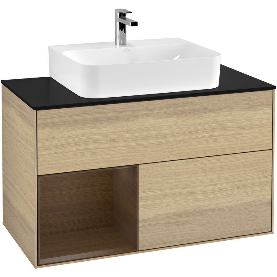 Wastafelonderkast Finion 1000x603x501mm Oak Veneer F112GNPC