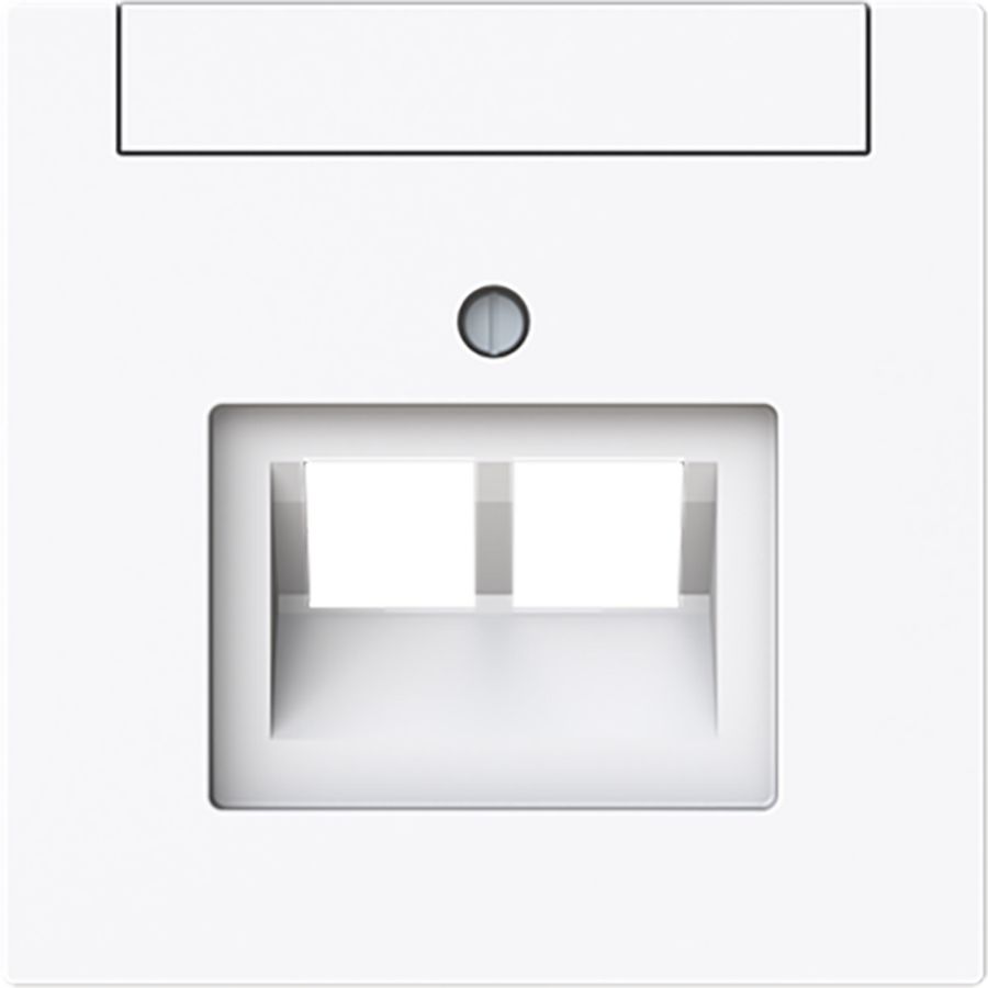 Centraalplaat voor datadoos 2 x RJ45 art-wit (1803-02-44G)