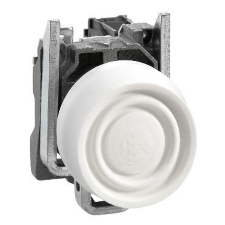 Drukknop Terugvering Ø22mm 1NO ATEX Wit Harmony XB4