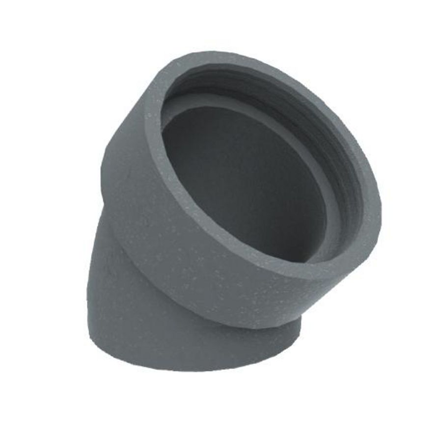 Bocht geisoleerd 45° DucoFlex Star met koppelstuk Ø200mm