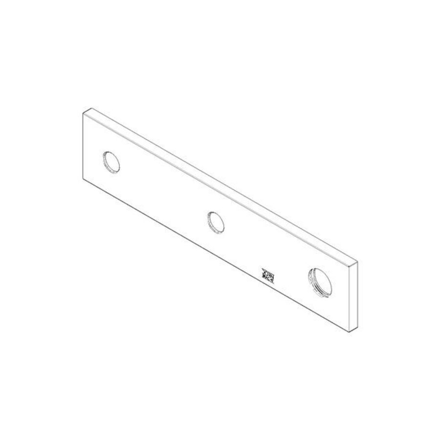 Rozet DB logo 255x55x8,5mm chr