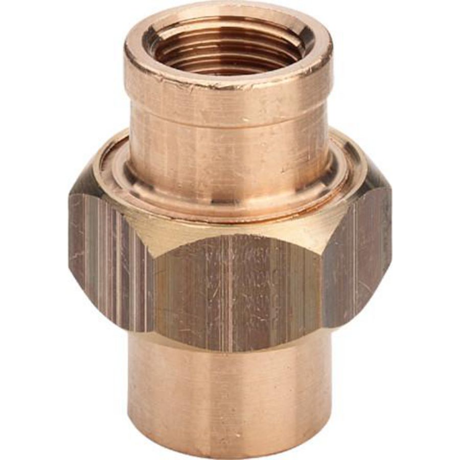 Schroefkoppeling 3-delig brons 1" 3340 VVE=5