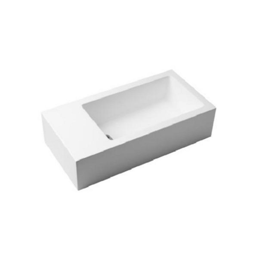 Flush 3 fontein 360x180mm marmer comp. LI zonder kraangat met plug