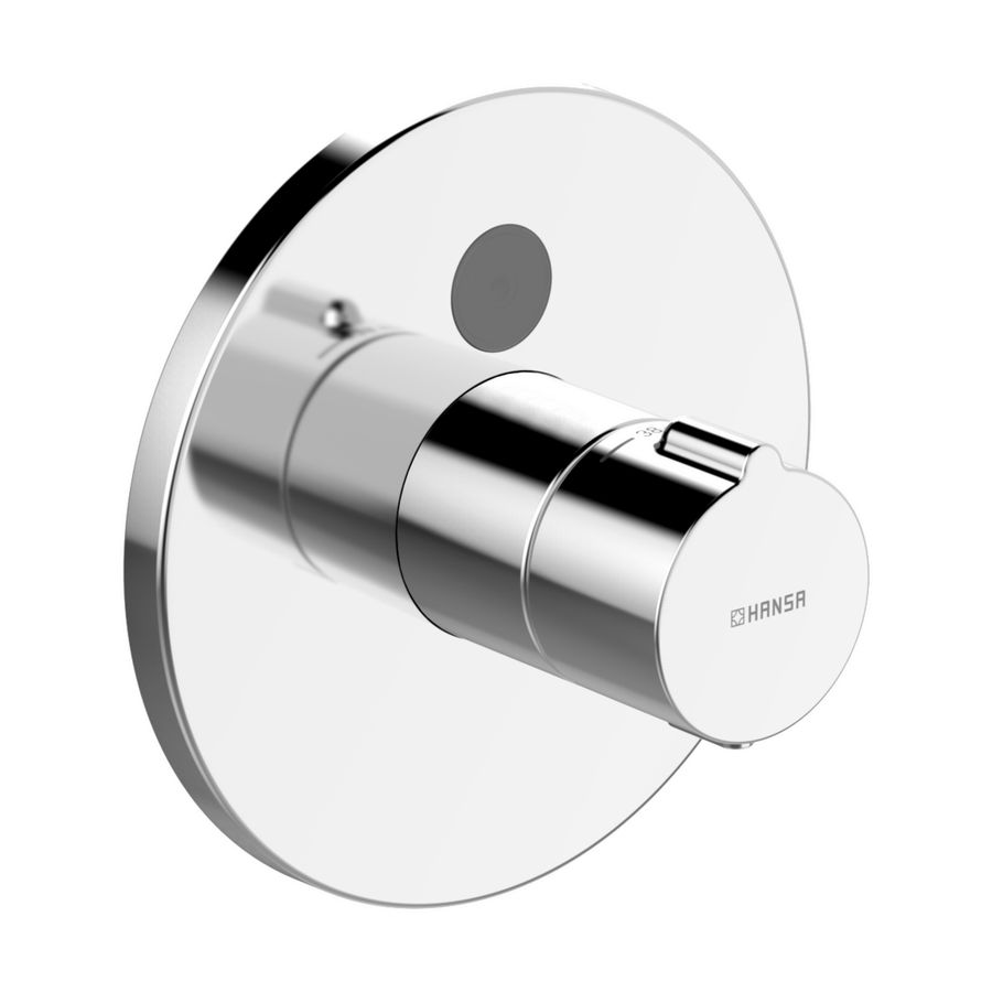 Electra elekt. 1-gats afbouwset thermostaat chroom m.IR-sensor