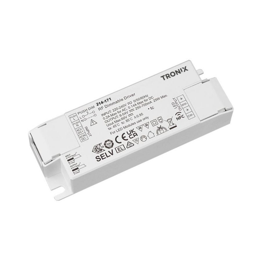 RF LED voeding TW 25W 250 700mA max. 54V NFC