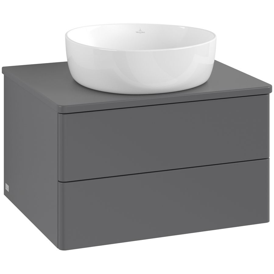 Wastafelonderkast Antao 600x360x500mm Antr. Matt Lacquer K18050GK