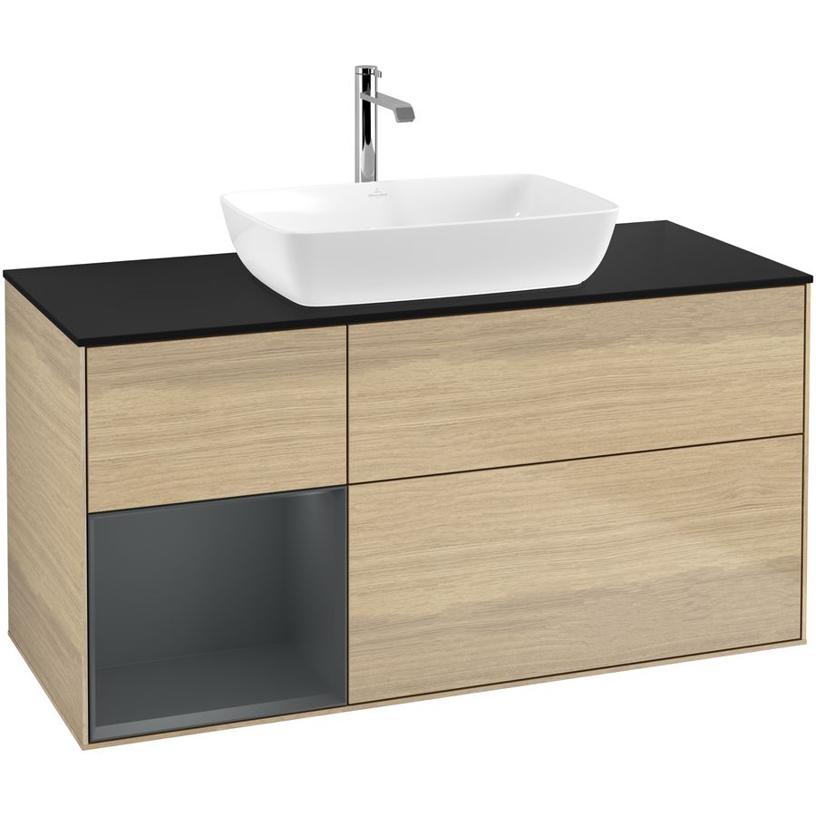 Wastafelonderkast Finion 1200x603x501mm Oak Veneer G822HGPC