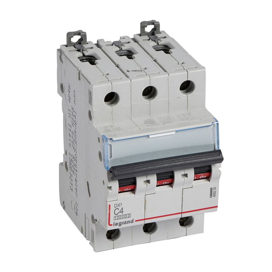 Installatieautomaat MCB DX³ 3-polig C-karakteristiek 4A 10000A