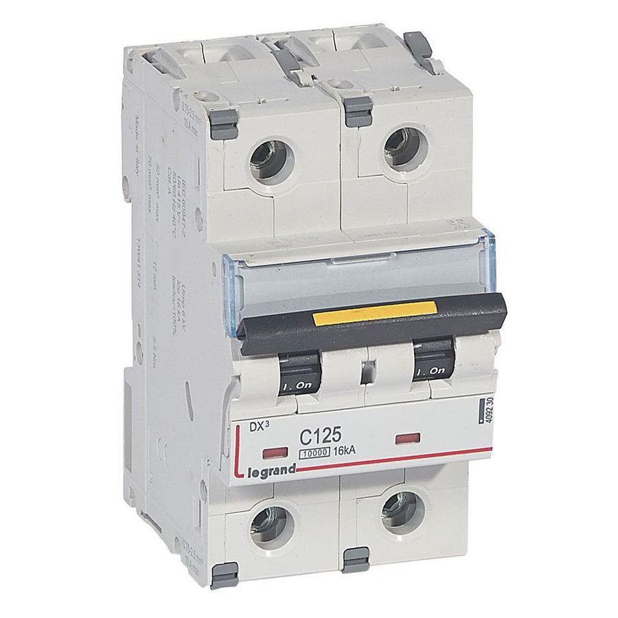 Installatieautomaat 2-polig C-karakteristiek 125A 10000A/16kA DX³ DIN