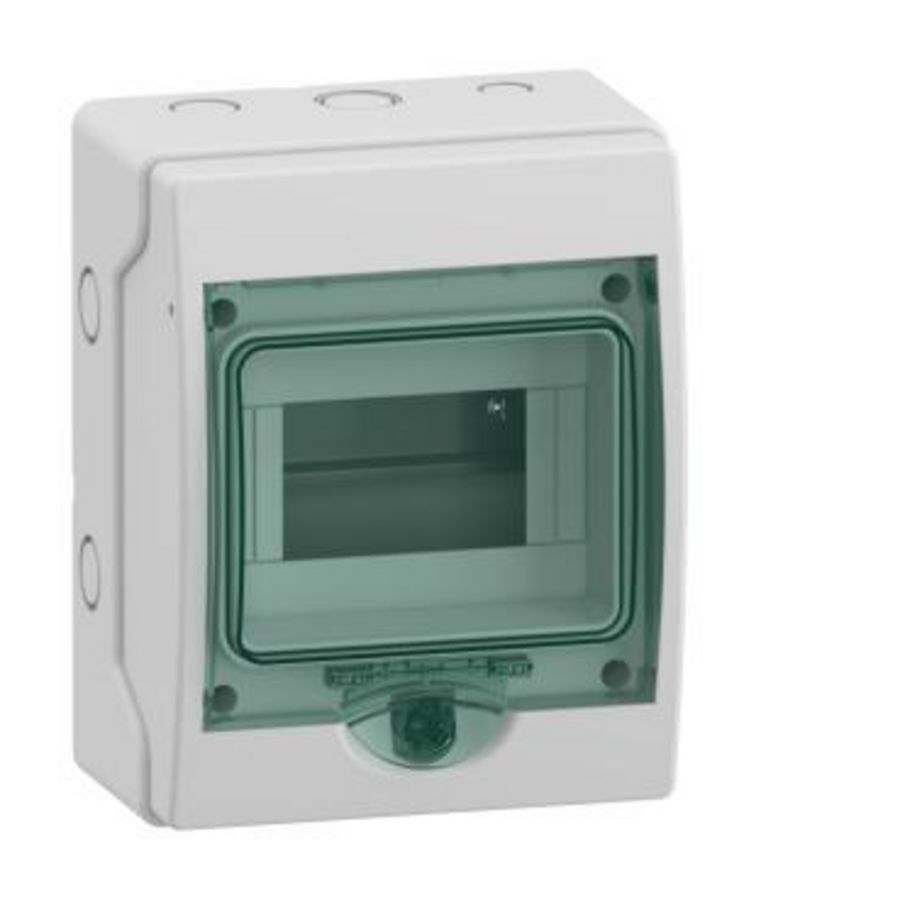 Mini verdeler DINrail componenten 1x6 modulen z. kl Mureva