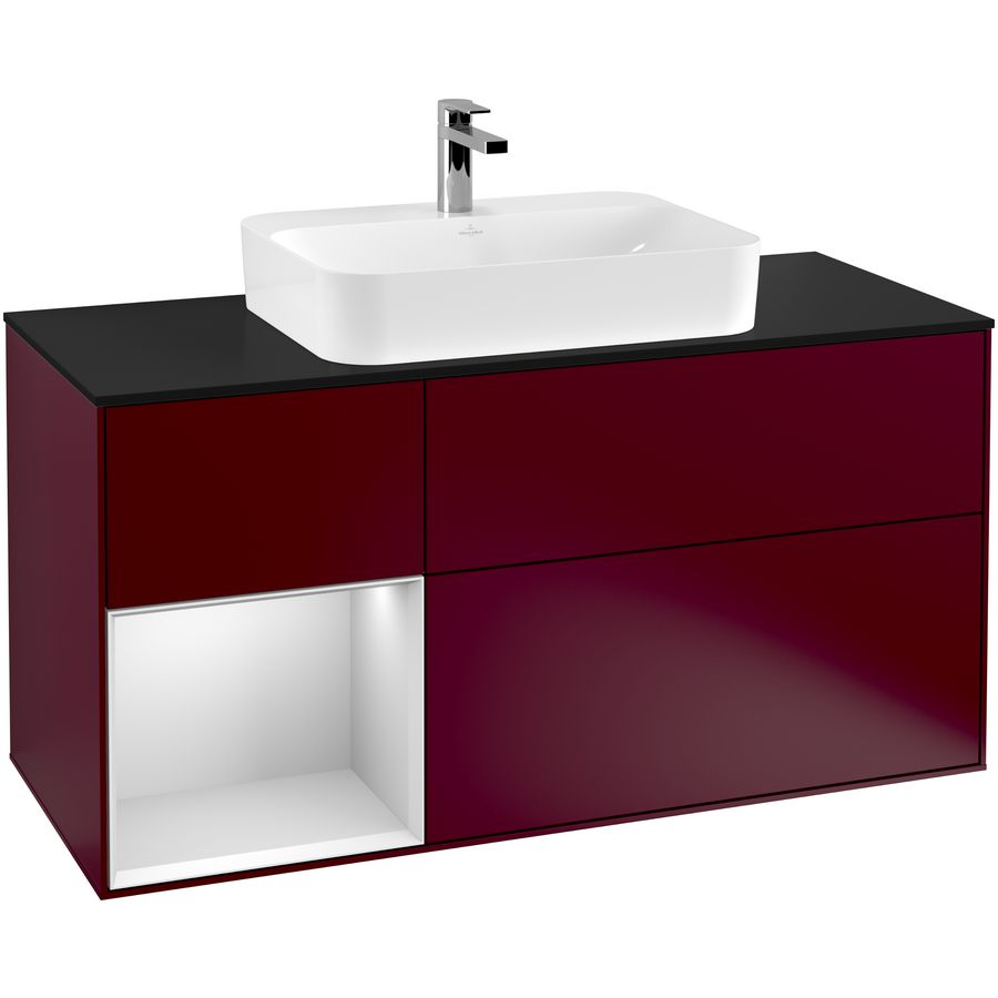 Wastafelonderkast Finion 1200x603x501mm Peony Matt Lacquer G412MTHB