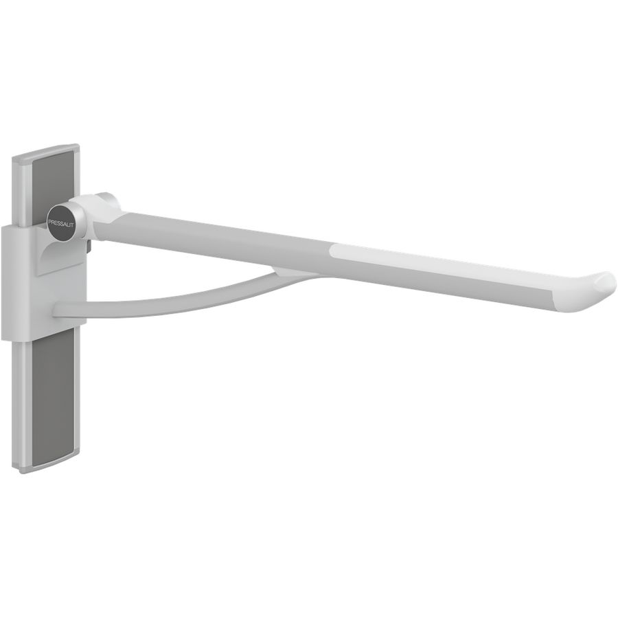 Toiletsteun verstelbaar rechts wandmont. 850mm PLUS wit