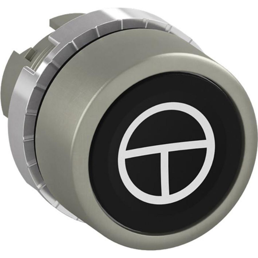 Drukknop terugverend ISO symbool start/stop