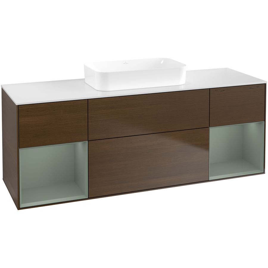 Wastafelonderkast Finion 1600x603x501mm W.Veneer F741GMGN