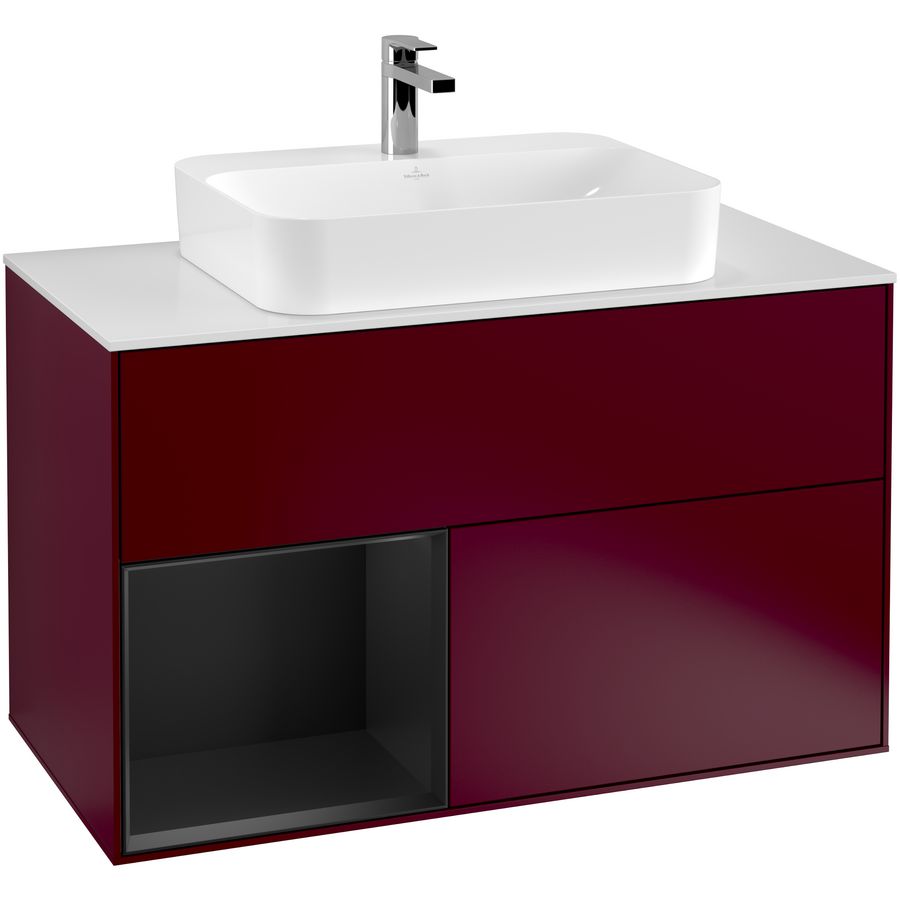 Wastafelonderkast Finion 1000x603x501mm Peony Matt Lacquer G361PDHB