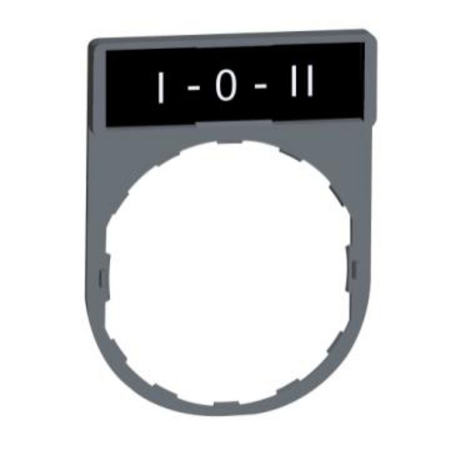 Legendahouder Met I-O-II markering Grijs Harmony XB5 VVE=10