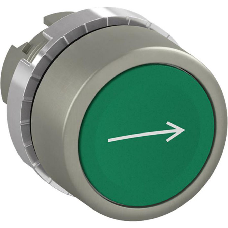 Drukknop terugverend symbool pijl rechts groen