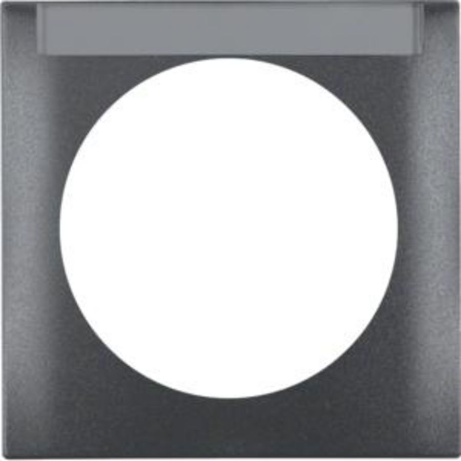 Afdekraam 1-v met tekstv. berker Integro flow antraciet mat