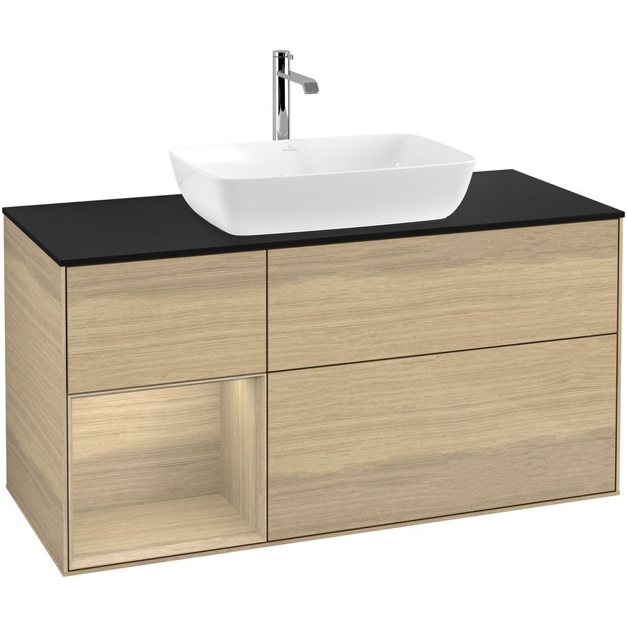 Wastafelonderkast Finion 1200x603x501mm Oak Veneer G822PCPC