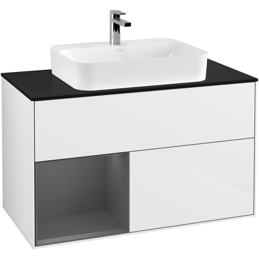 Wastafelonderkast Finion 1000x603x501mm G.White.L G362GKGF