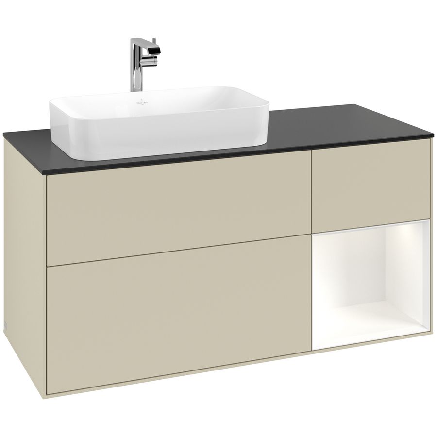 Wastafelonderkast Finion 1200x603x501mm S.Grey Matt Lacquer F282MTHJ