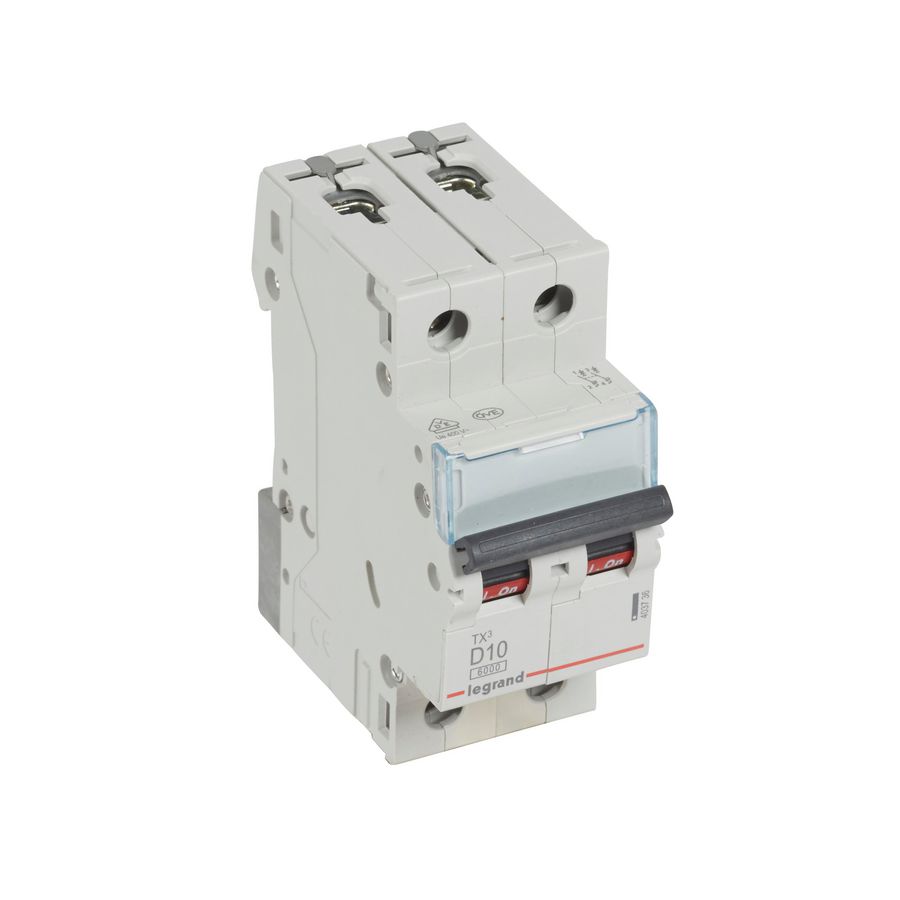 Installatieautomaat MCB TX3 2-polig D-karakteristiek 10A 6000A