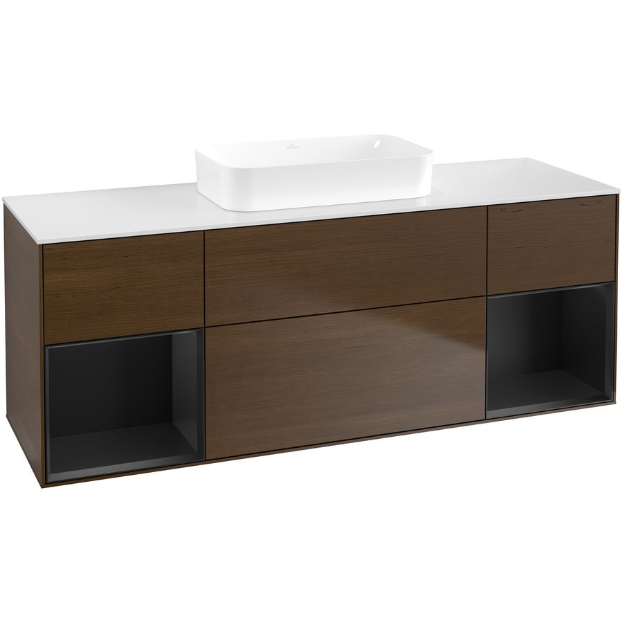 Wastafelonderkast Finion 1600x603x501mm W.Veneer F741PDGN