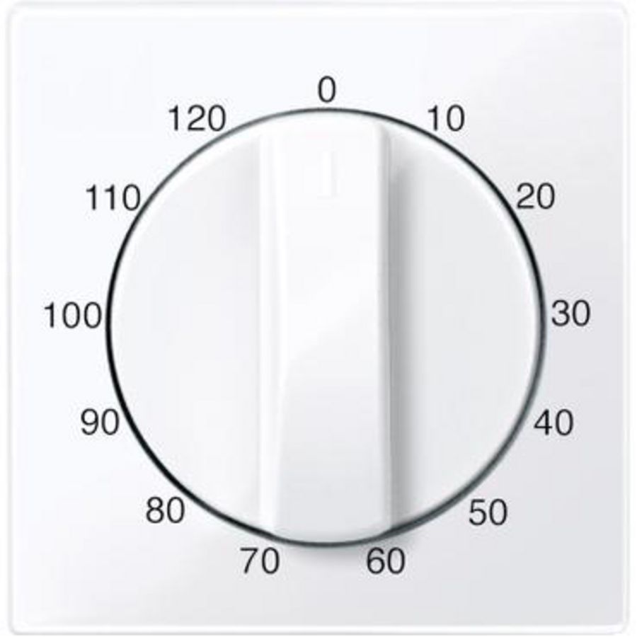 Cover plate Merten System M for timer 120 min active white