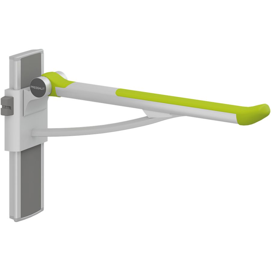 Toiletsteun wandmontage bediening links 700mm PLUS lime green
