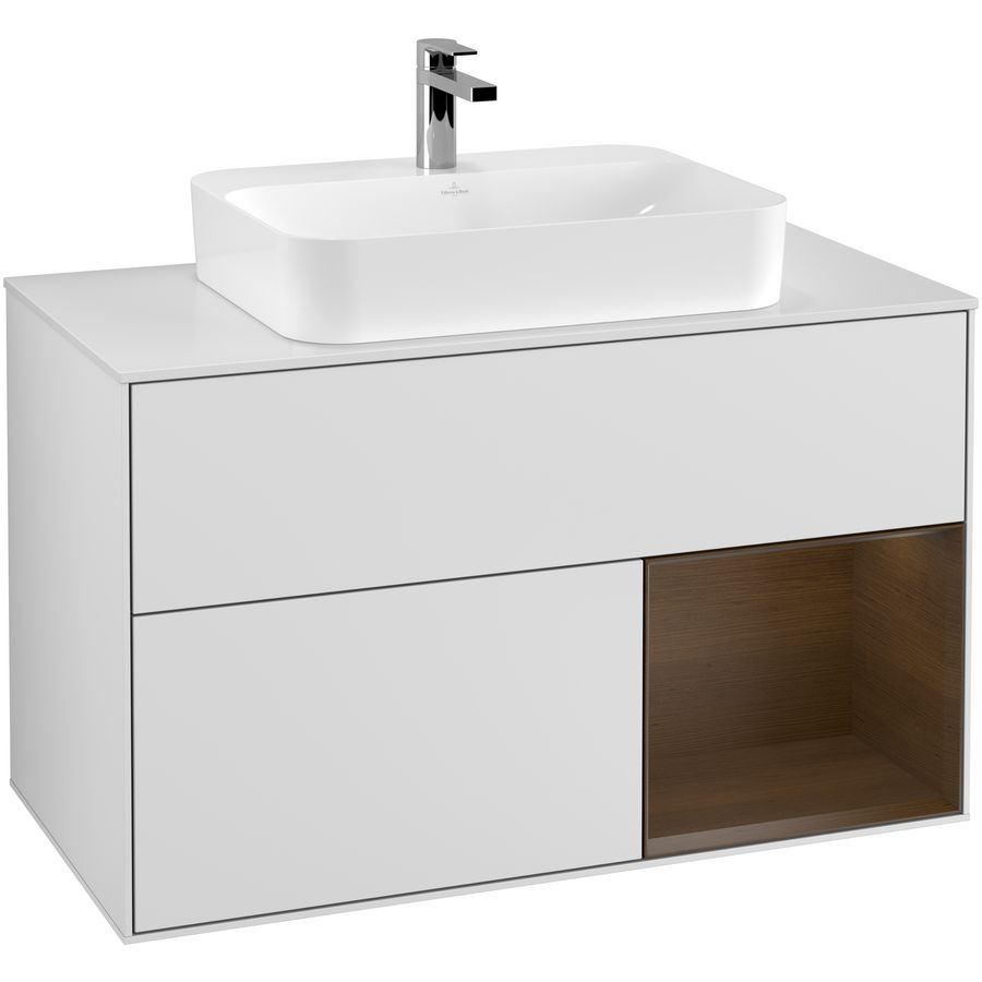 Wastafelonderkast Finion 1000x603x501mm White Matt Lacquer G371GNMT