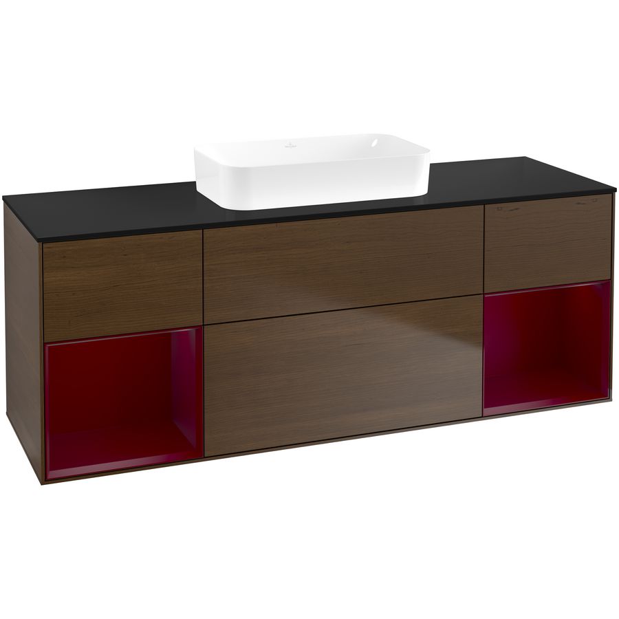 Wastafelonderkast Finion 1600x603x501mm W.Veneer F742HBGN