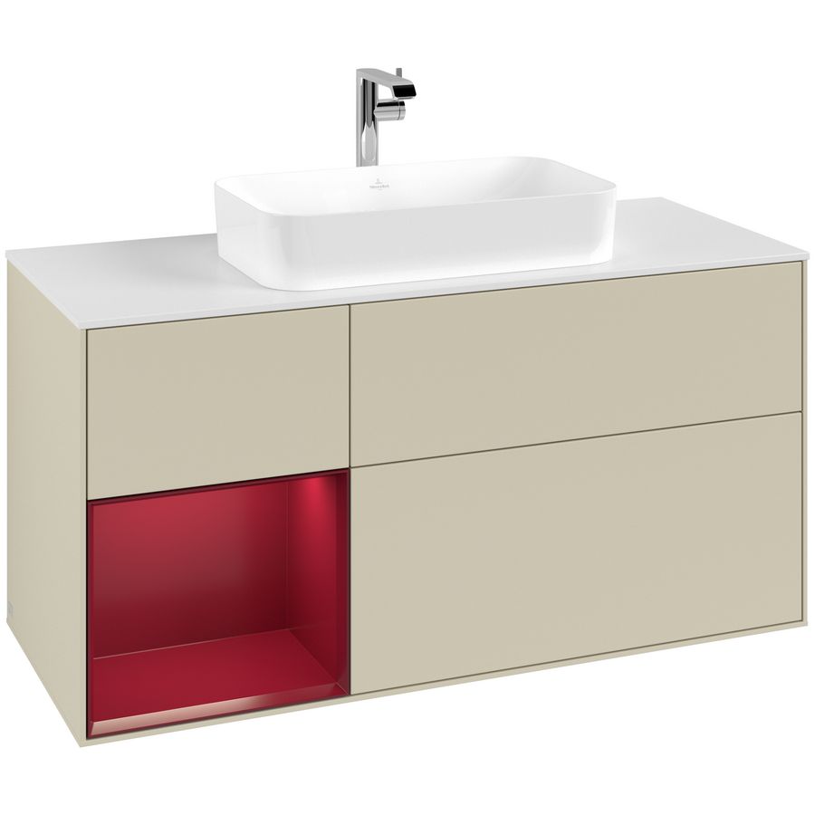 Wastafelonderkast Finion 1200x603x501mm S.Grey Matt Lacquer F291HBHJ