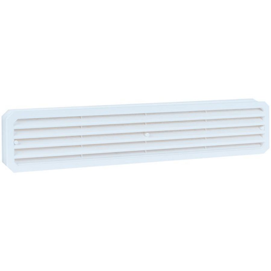 Kunststof deurventilatierooster 451,5x91,7mm wit