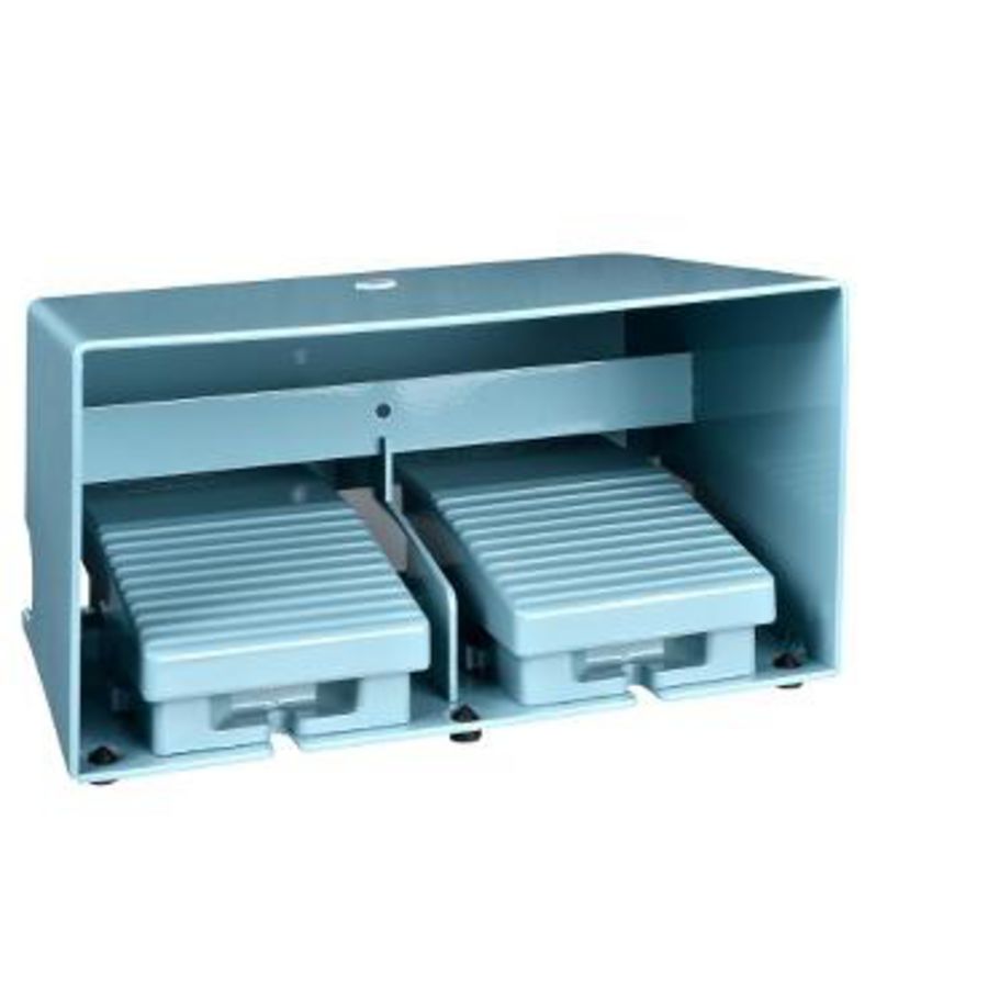 Dubbele pedaalschakelaar IP66 Met kapje Metallic Harmony XPE