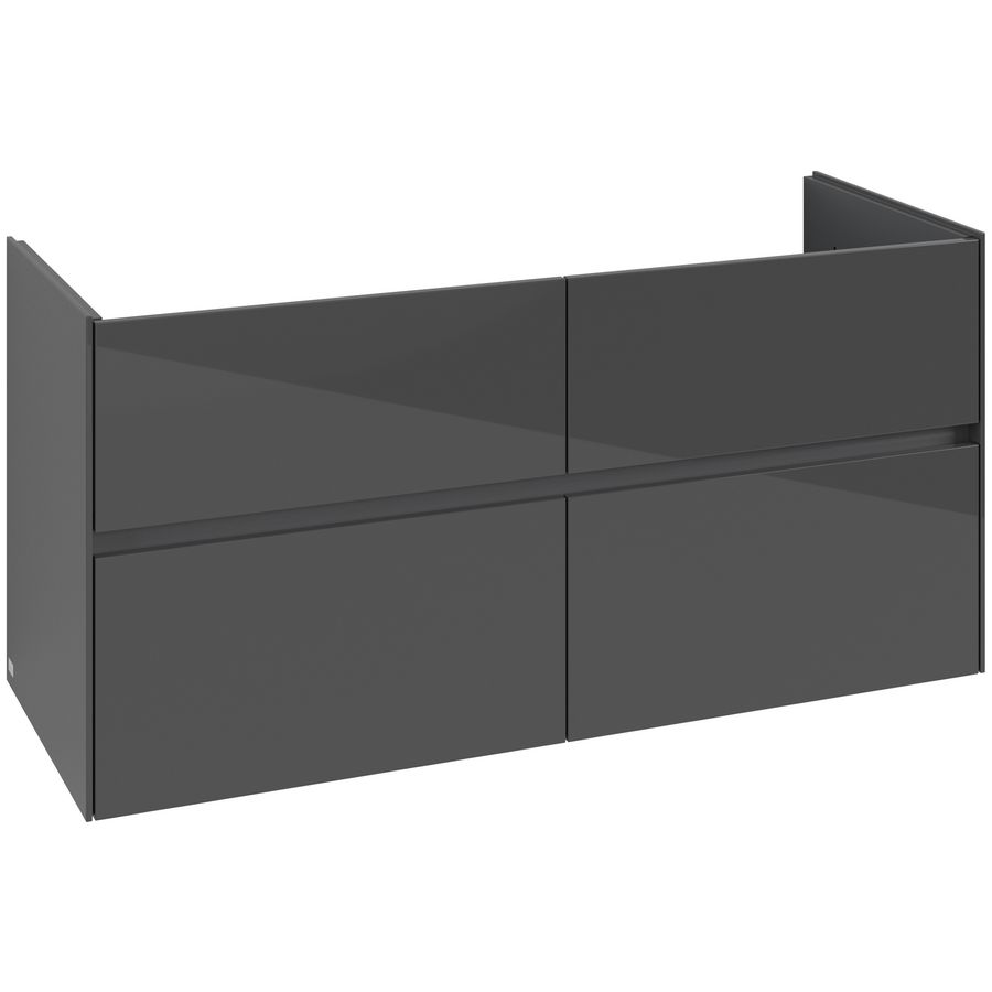 Wastafelonderkast Collaro 1261x610x480mm Glossy Grey C14700FP