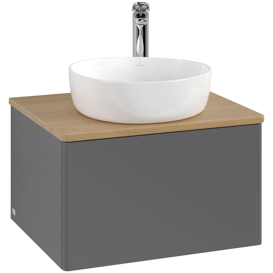 Wastafelonderkast Antao 600x360x500mm Antr. Matt Lacquer K29051GK