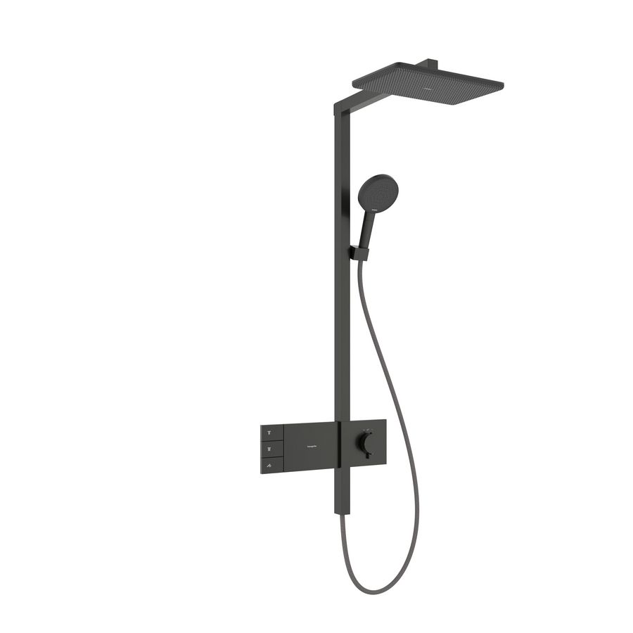 Showerpipe 210/340 2 straalsoorten ShowerSelect Raindance Alive Q Brushed Black Chrome