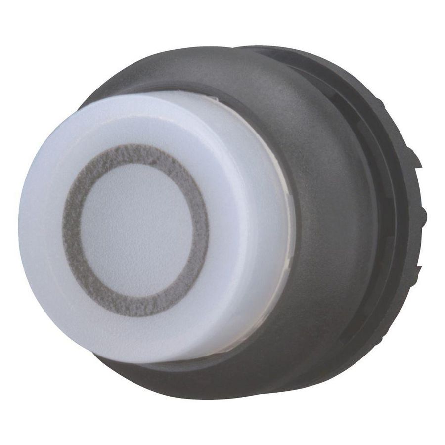 Signaaldrukknop hoog wit 0 terugverend M22S-DLH-W-X0