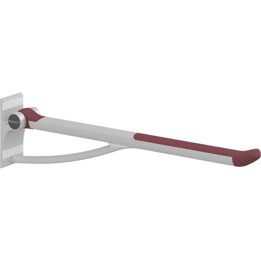 Toiletsteun wandmontage vaste hoogte 850mm PLUS rood